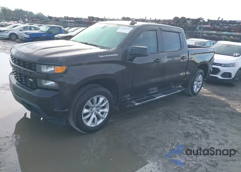 2020 Chevrolet Silverado 1500 4Wd Short Bed Custom из США, поврежденный, VIN 3GCUYBEF9LG101234